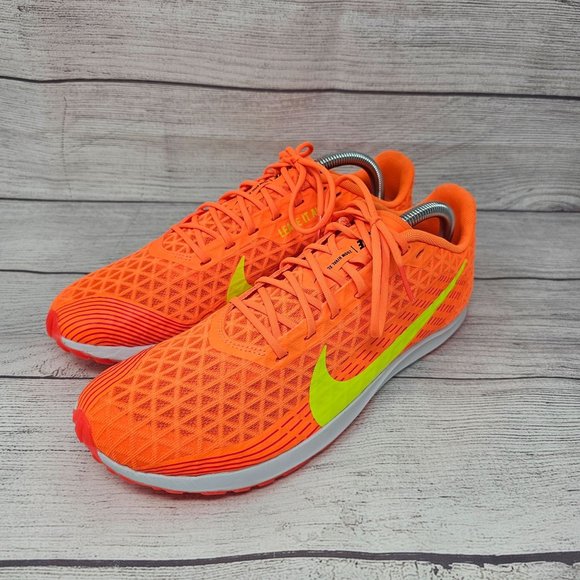 New! Nike Men's Zoom Rival Waffle 5 'Total Orange Volt' Size 10 - Picture 3 of 10